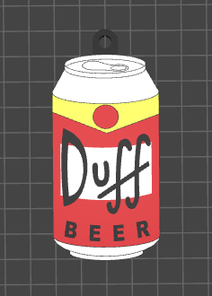 Duff-Bier-Schlüsselanhänger