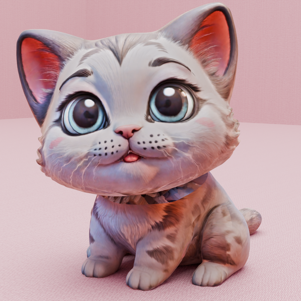 Kitty with a movable head