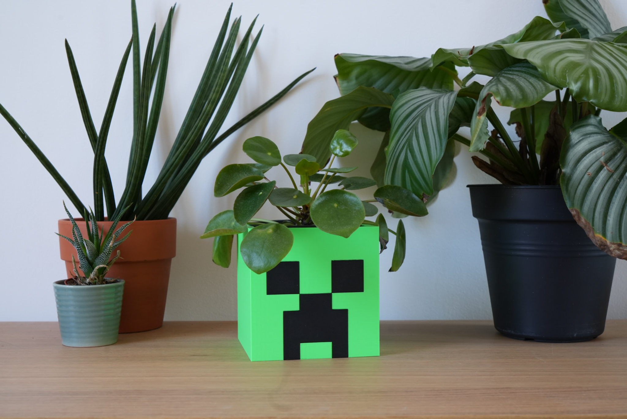 Miniatura 2 do modelo 3D Minecraft Creeper Pot