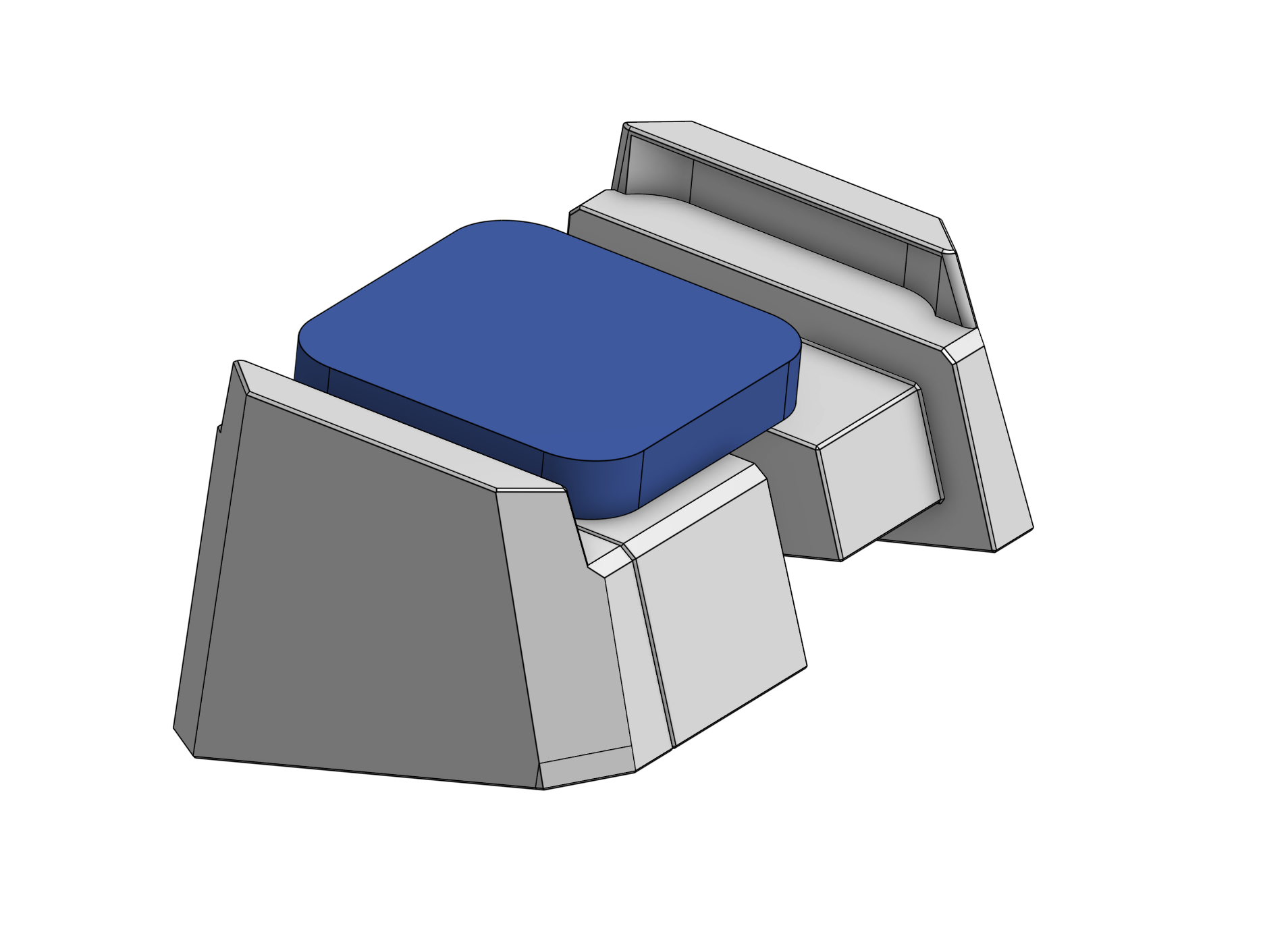 Miniatura 5 do modelo 3D SQUARE READER BASE