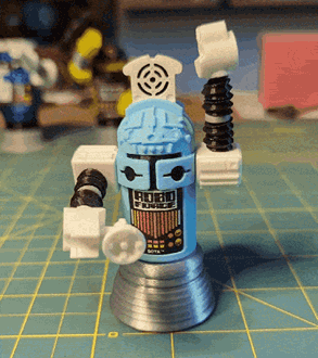 RoboForce Rocket Booster Base with Collapsible Flames