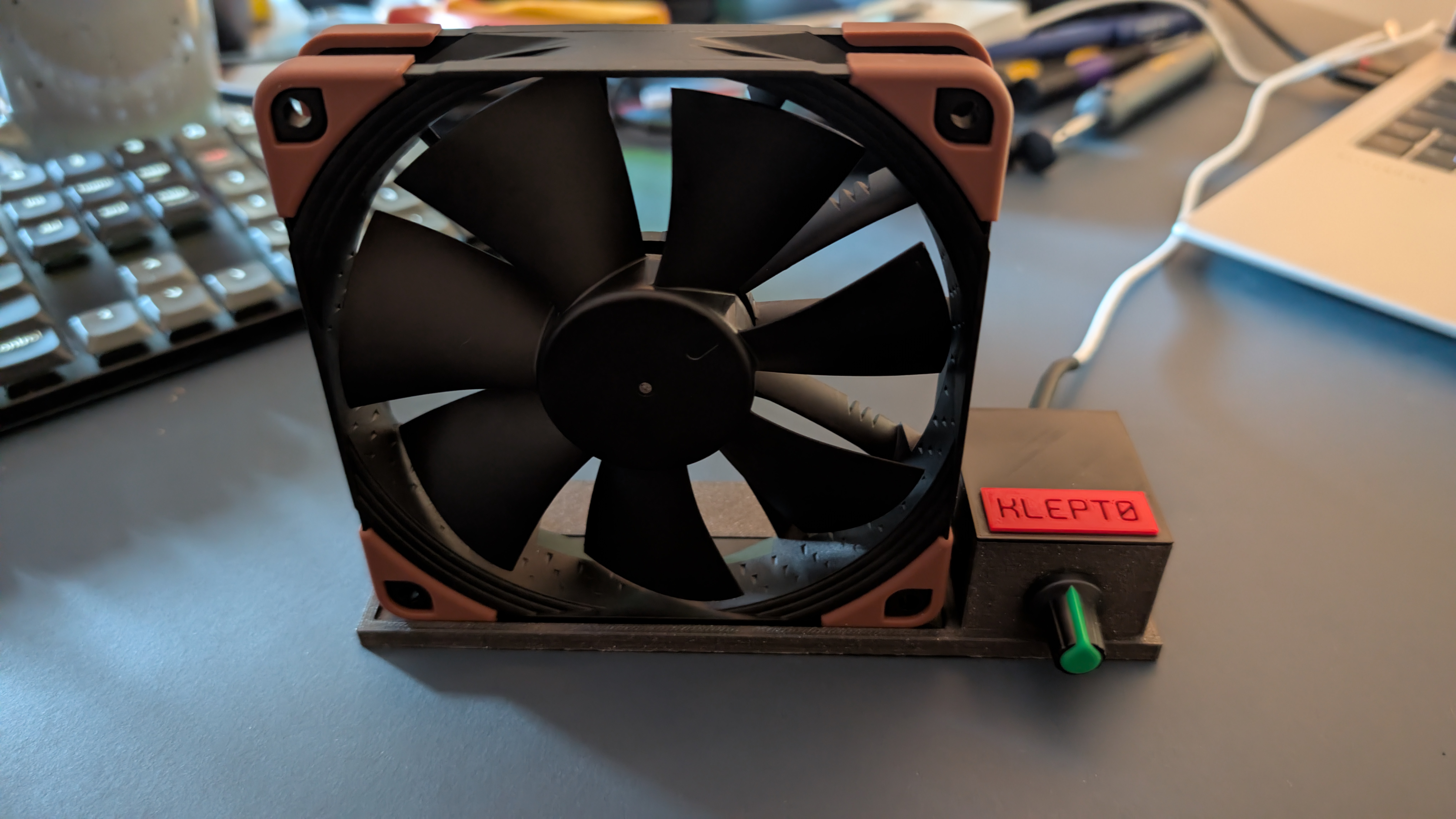120mm Fan Mount - for solder fume extraction