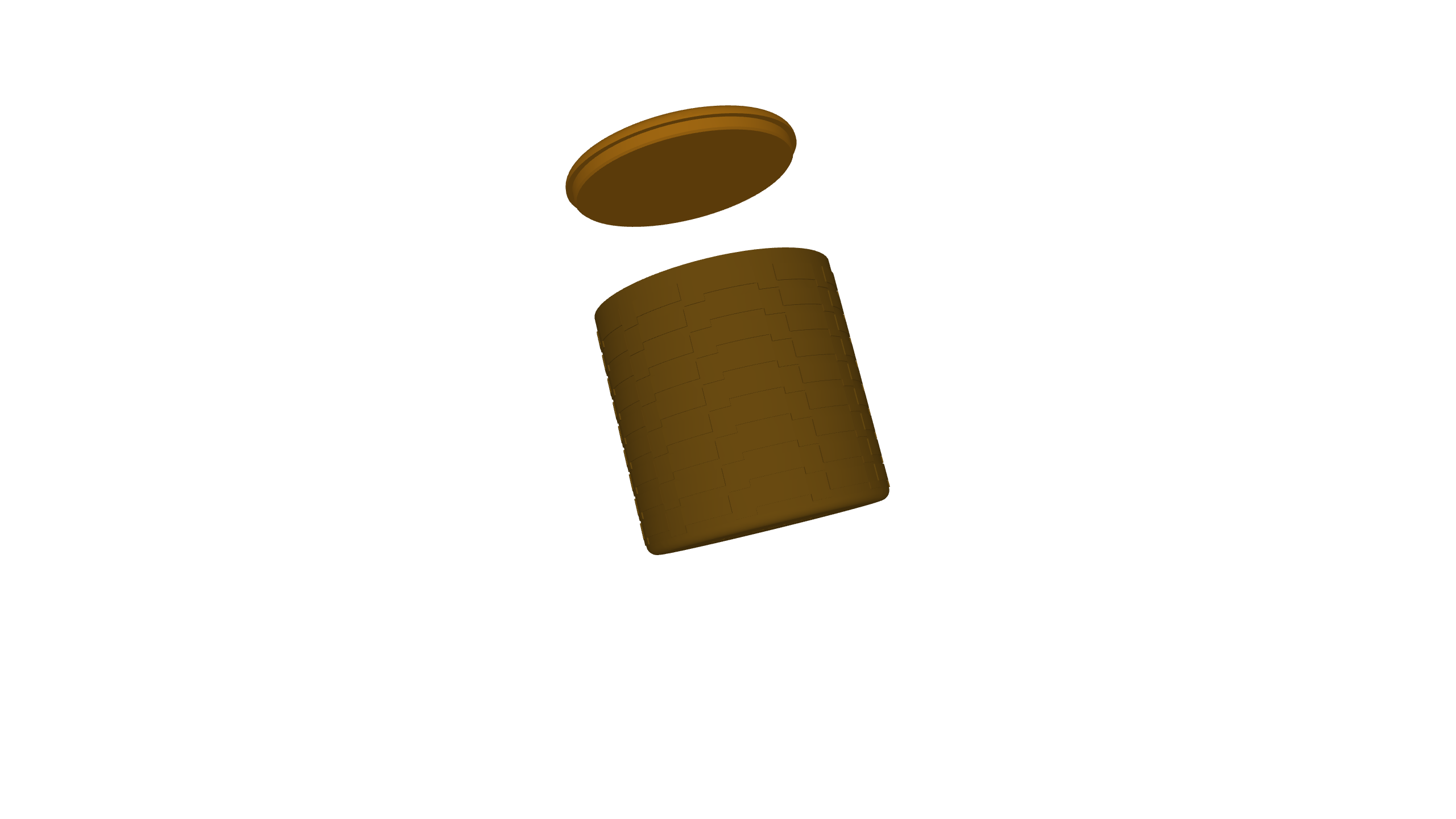 Einfacher Behälter mit Deckel