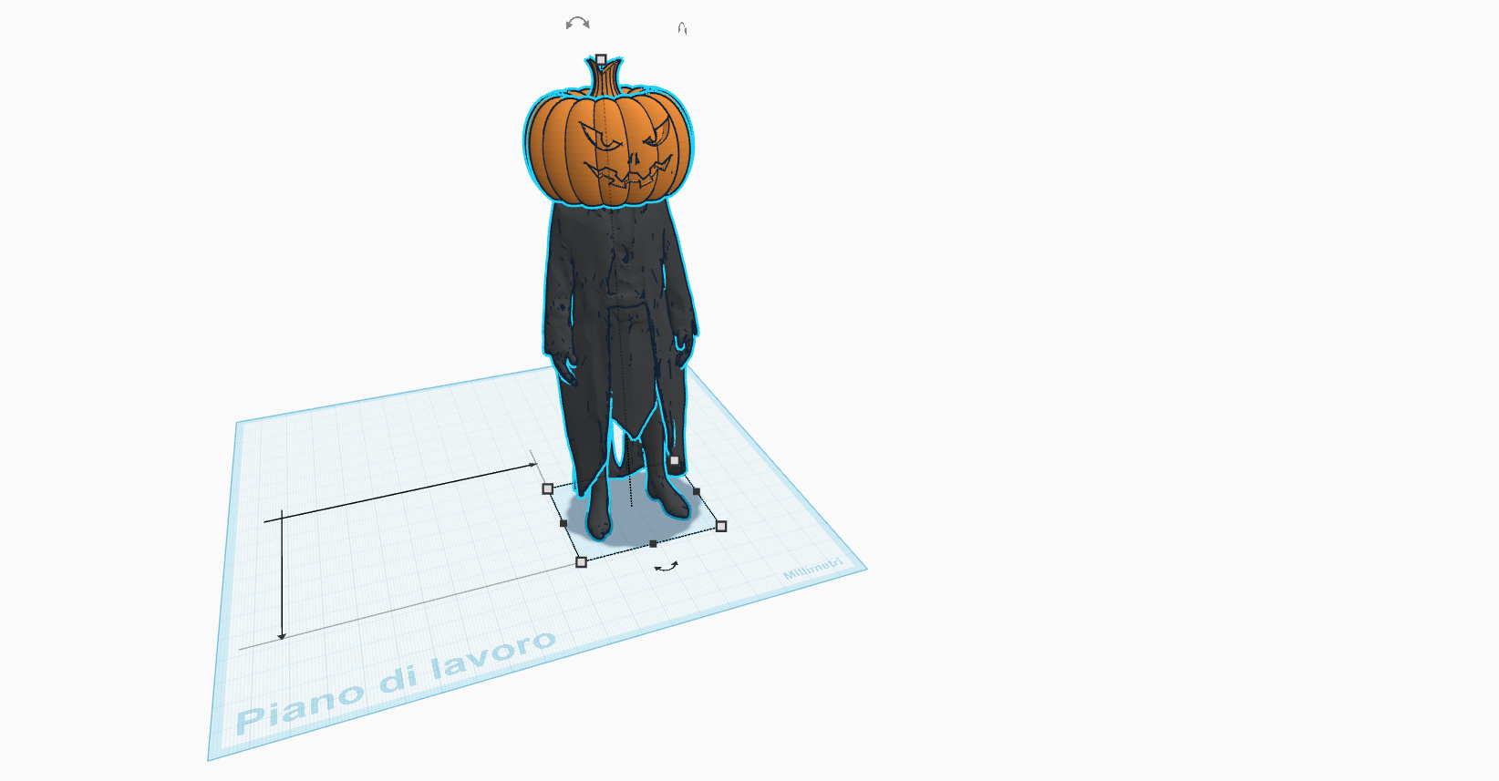 vampire whit head pumpikin