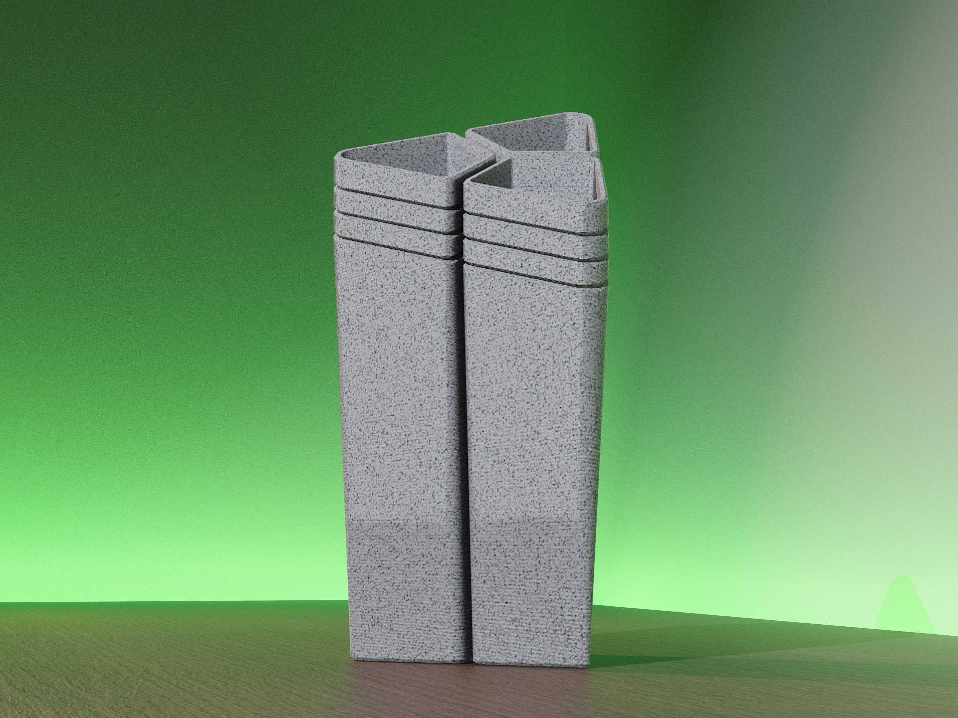 Decorative Triangle Vase
