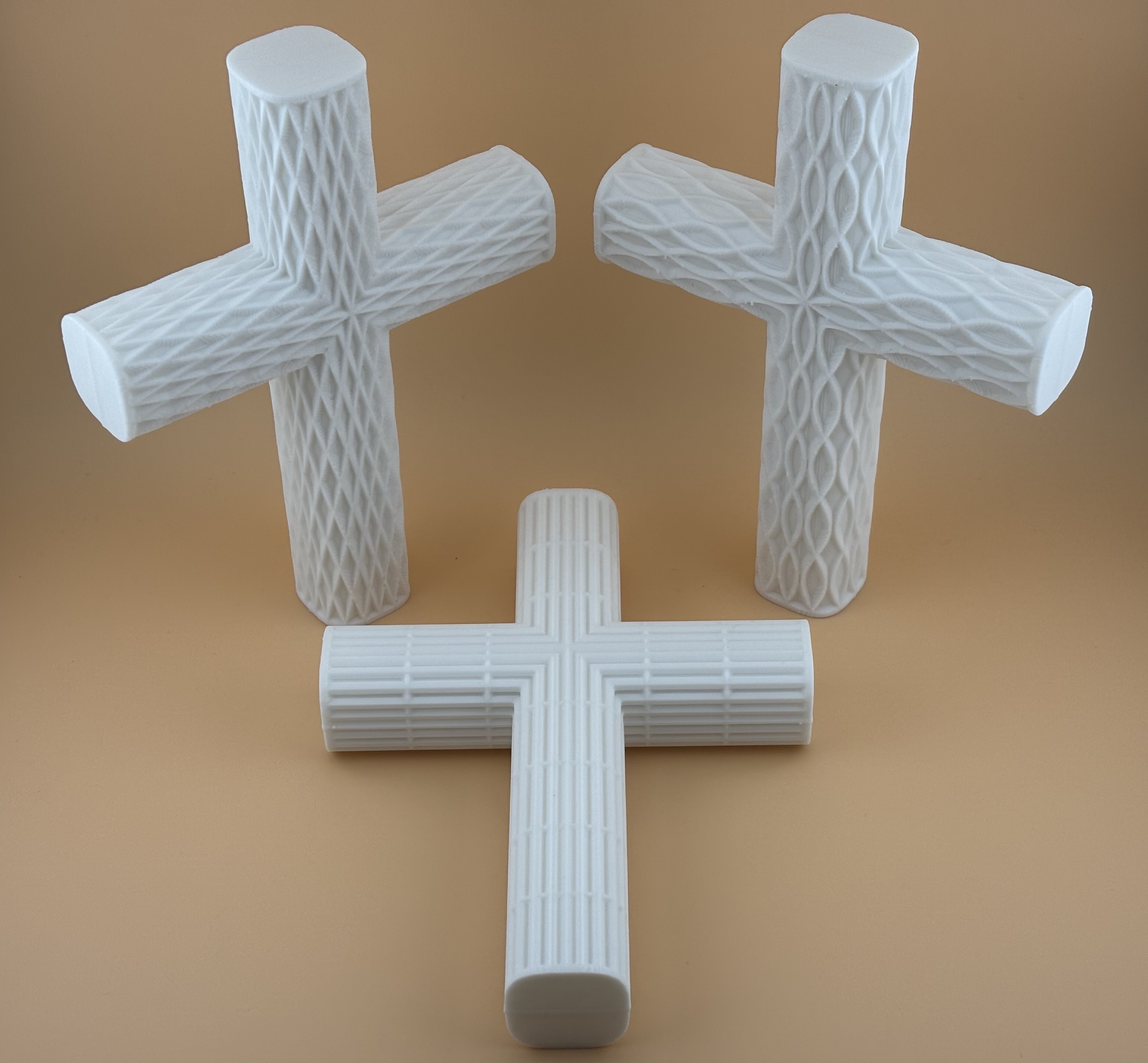 Textured Easter Cross Set - Modern Geometric Surface Designs — thumbnail 2