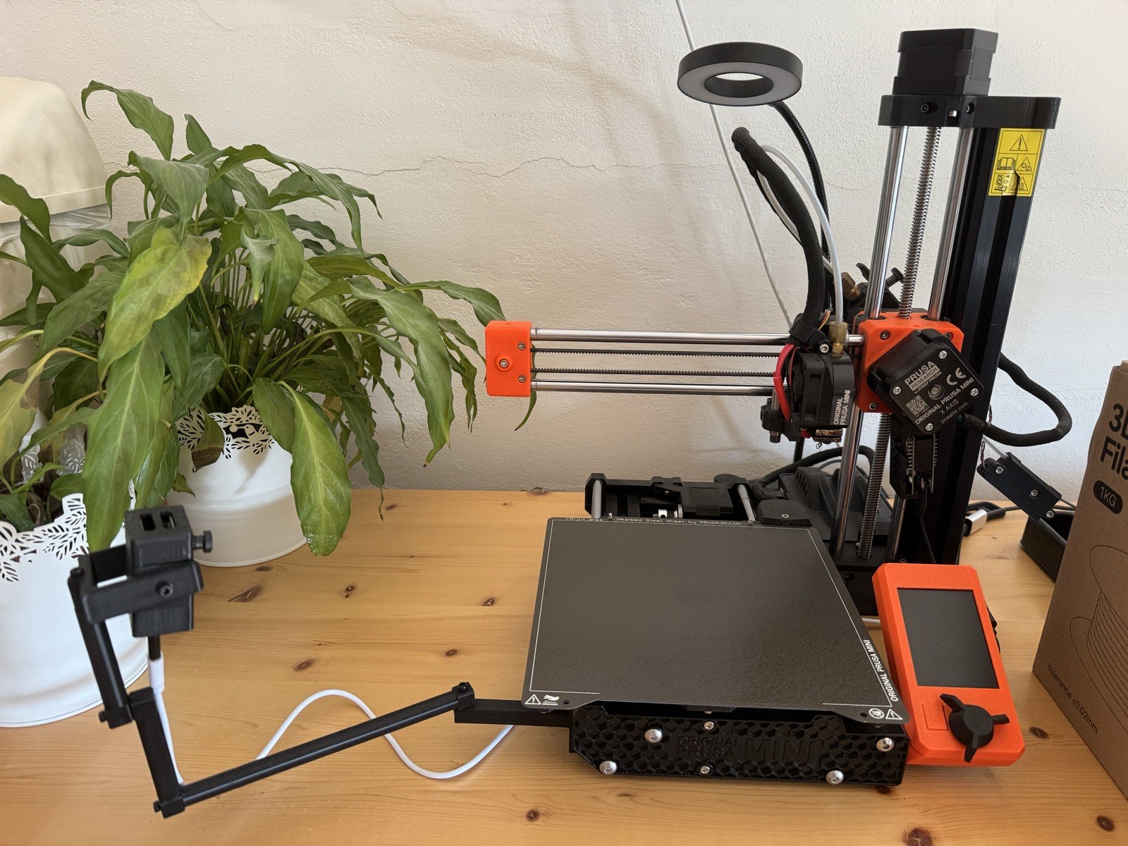 Prusa Mini Side Overview Camera Holder for ESP32CAM Case