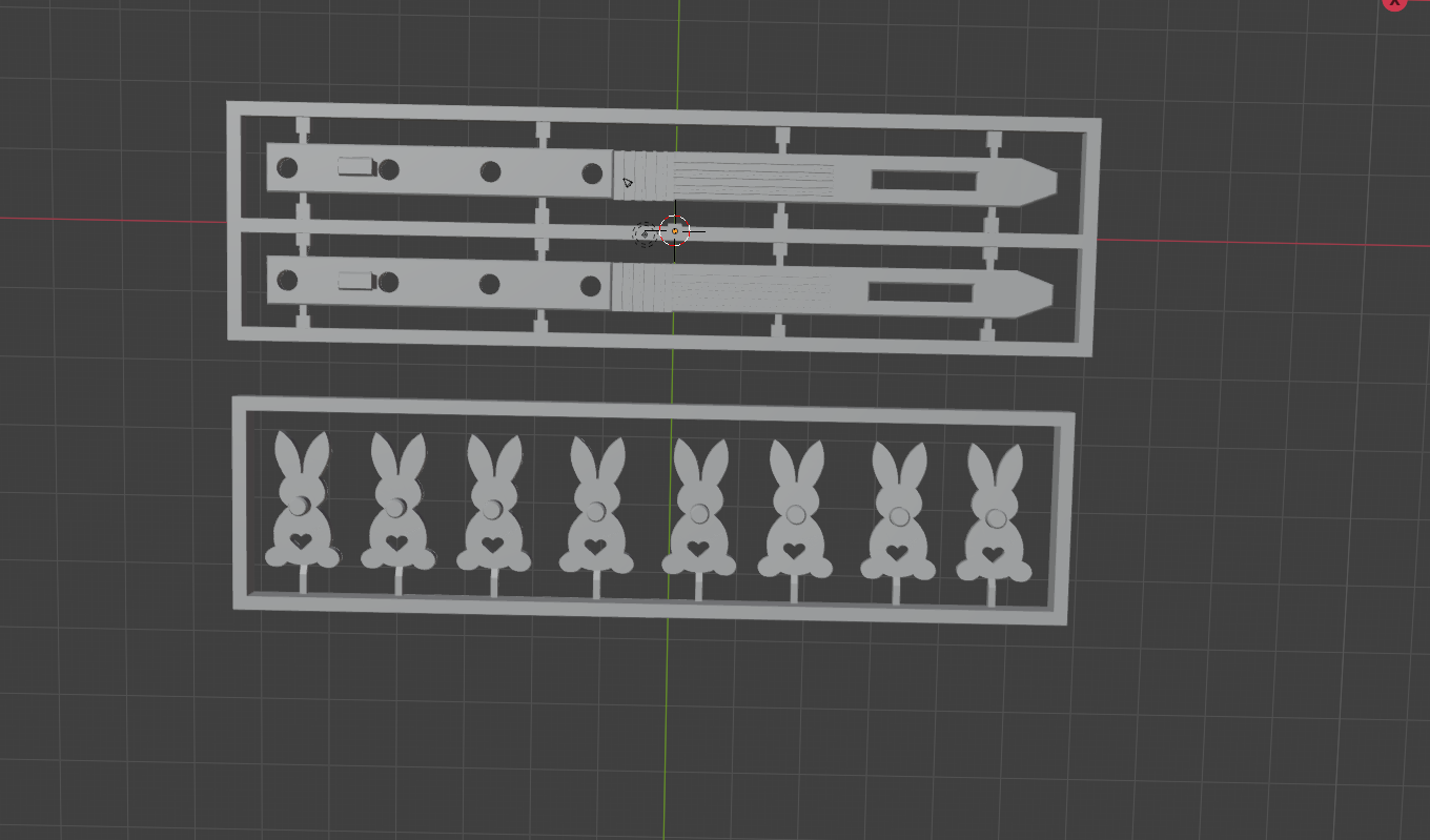 bunny hair clip