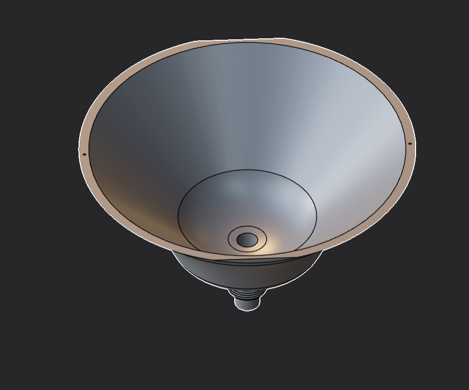 3/4-14 NPS (National Pipe Straight threads) Funnel.