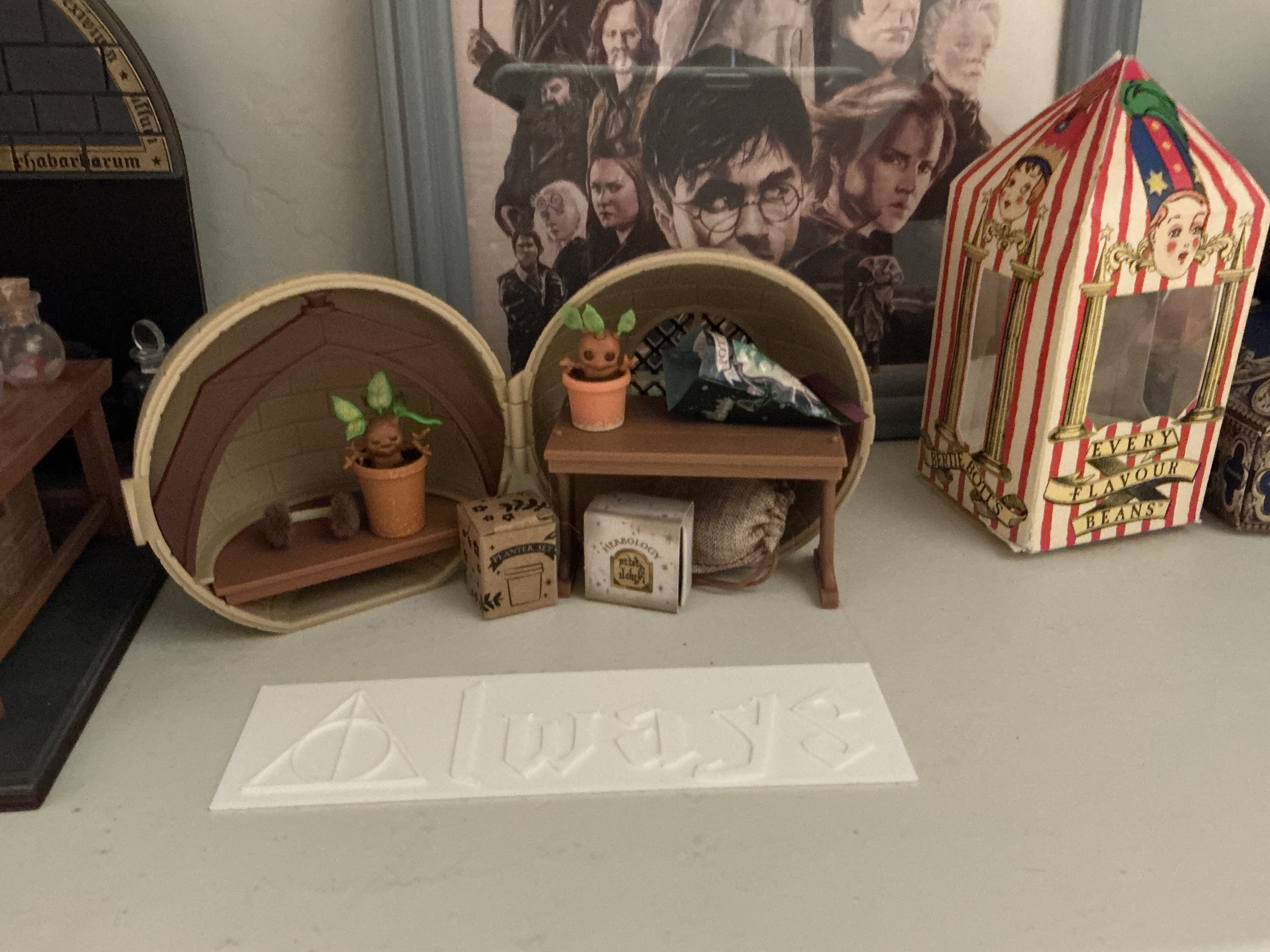Harry Potter Bookmark (Deathly Hallows sign, book 7, with "Always" quote from snape)