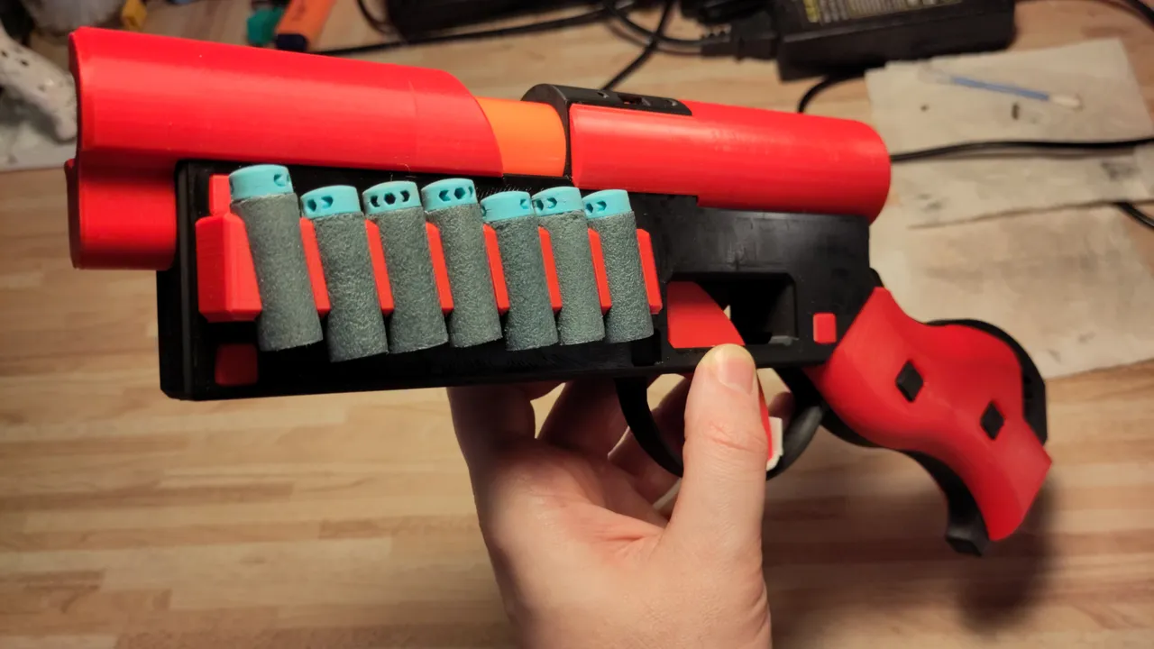 REDSHOT10ml×2箱無し X-Shot Micro Reshell 7 v1.1 - Bolt-Action by Domochevsky