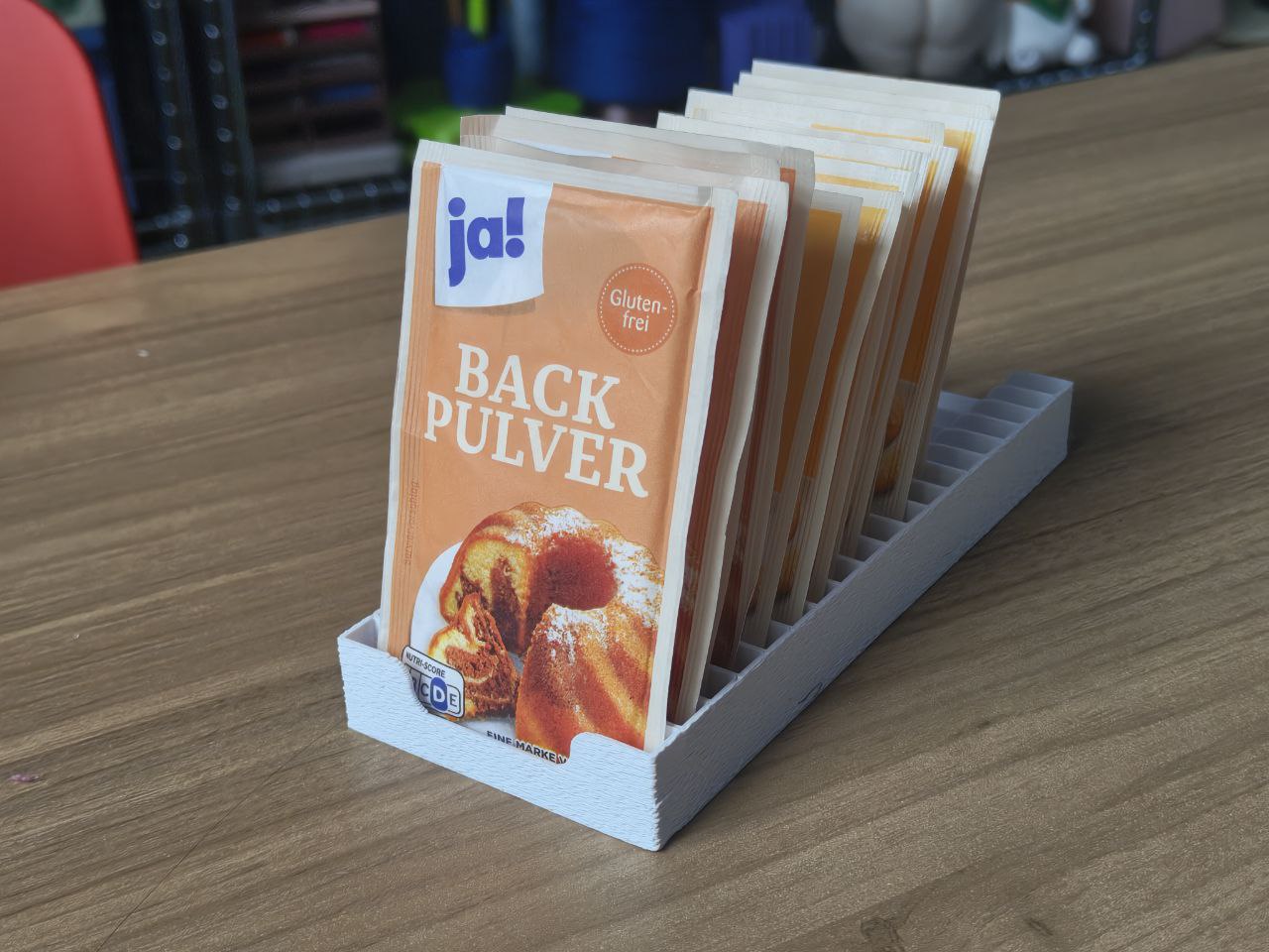 Simple tray for tiny sugar, backing powder and etc packets