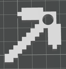 Minecraft Pickaxe Keychain