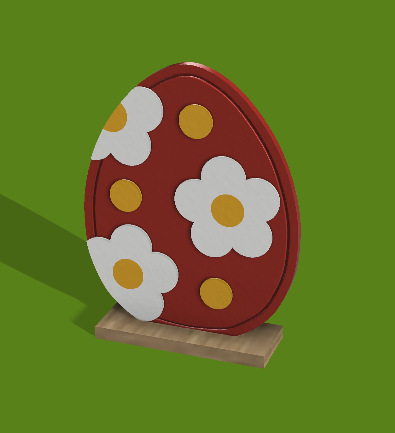 Miniatura 7 do modelo 3D Floral Easter Egg