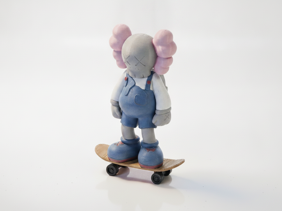 Skater Elephant Figurine Animal 3D Printable