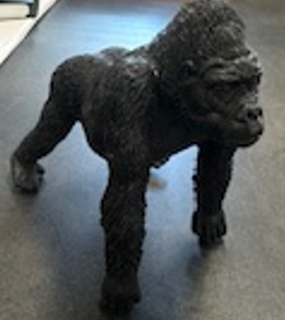 Teddy, the gorilla mascot.