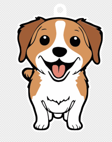Dog keychain