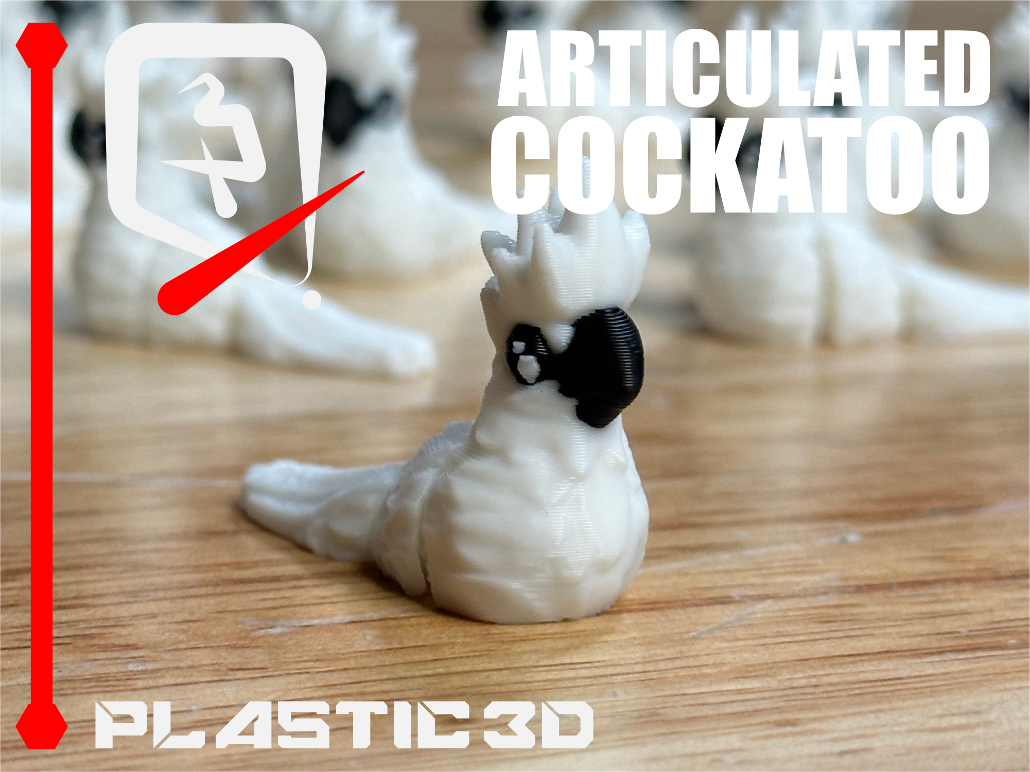 Articulated Cockatoo Parrot - The Tropical Aviator