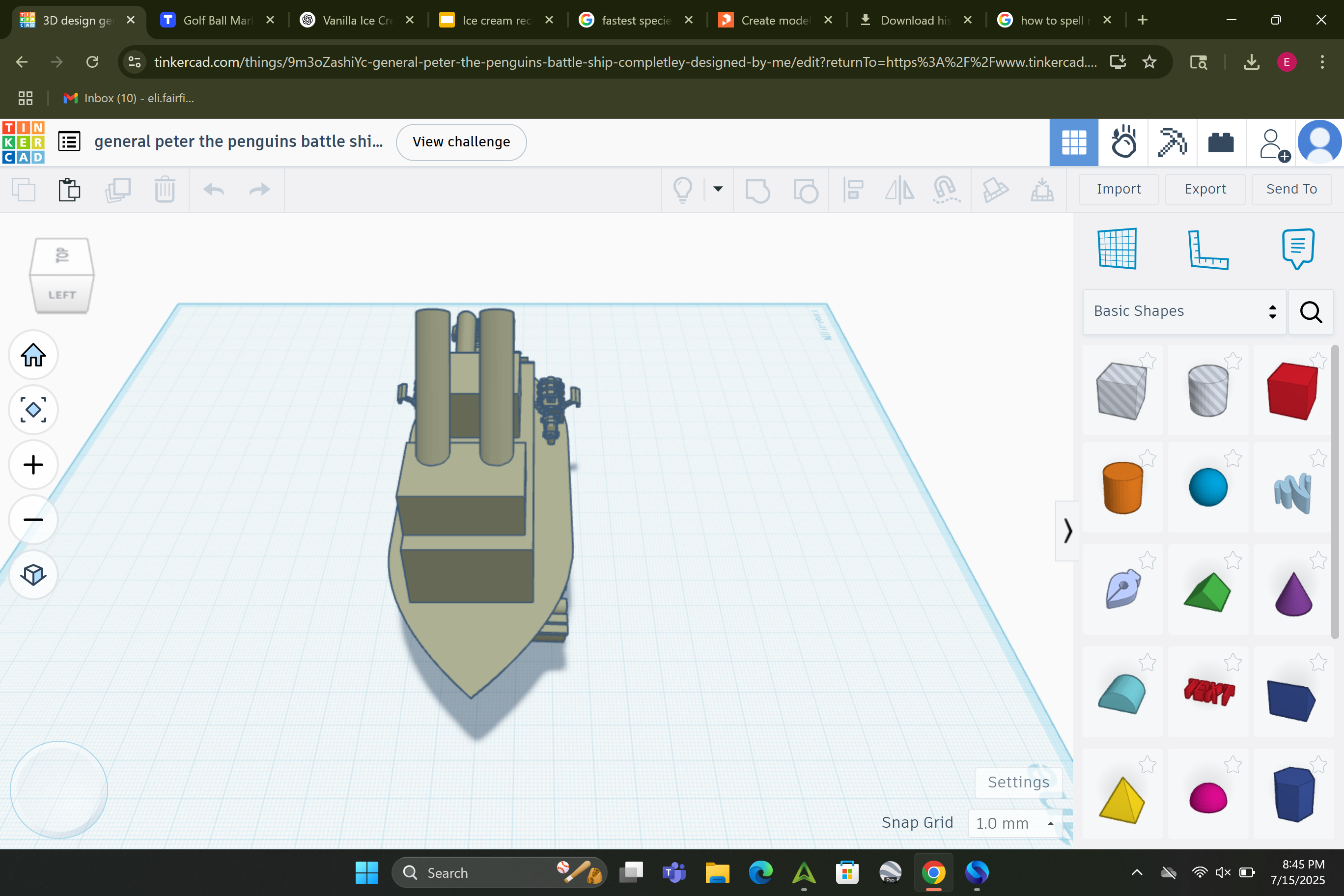 penguin battle ship