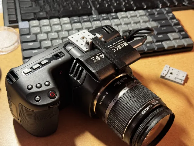 BlackMagic pocket cinema camera 6k top SSD mount
