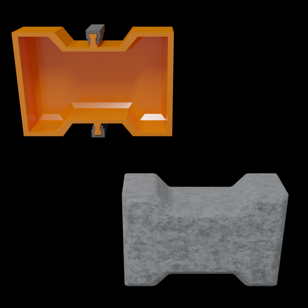Paving brick mold classic