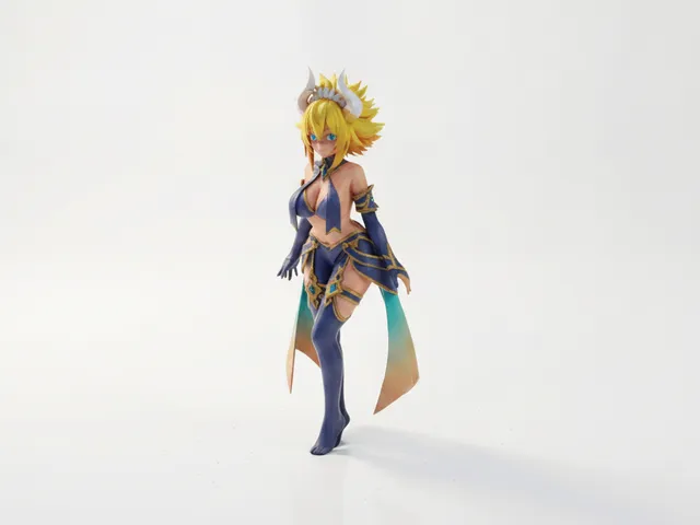 Anime Girl Figurine Female Character 3D Printable