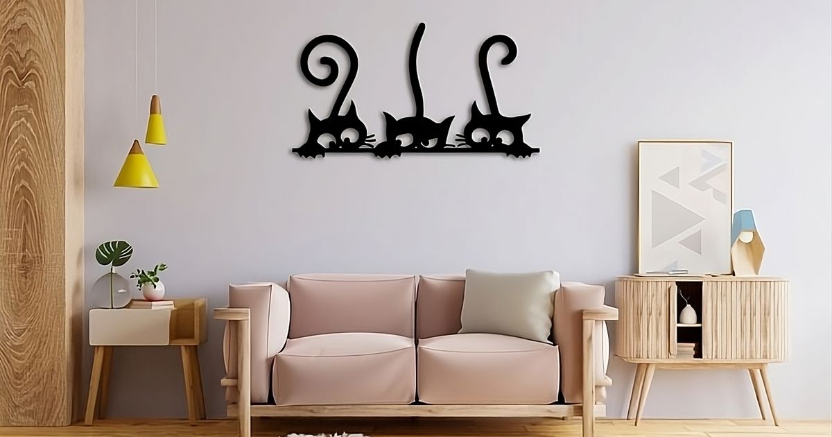 WallArt - Cats 003 by RGB Slotcover | Download free STL model ...