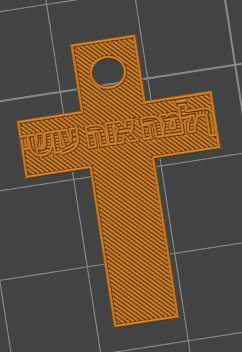 Crucifix (Jesus is king) Minimalistic