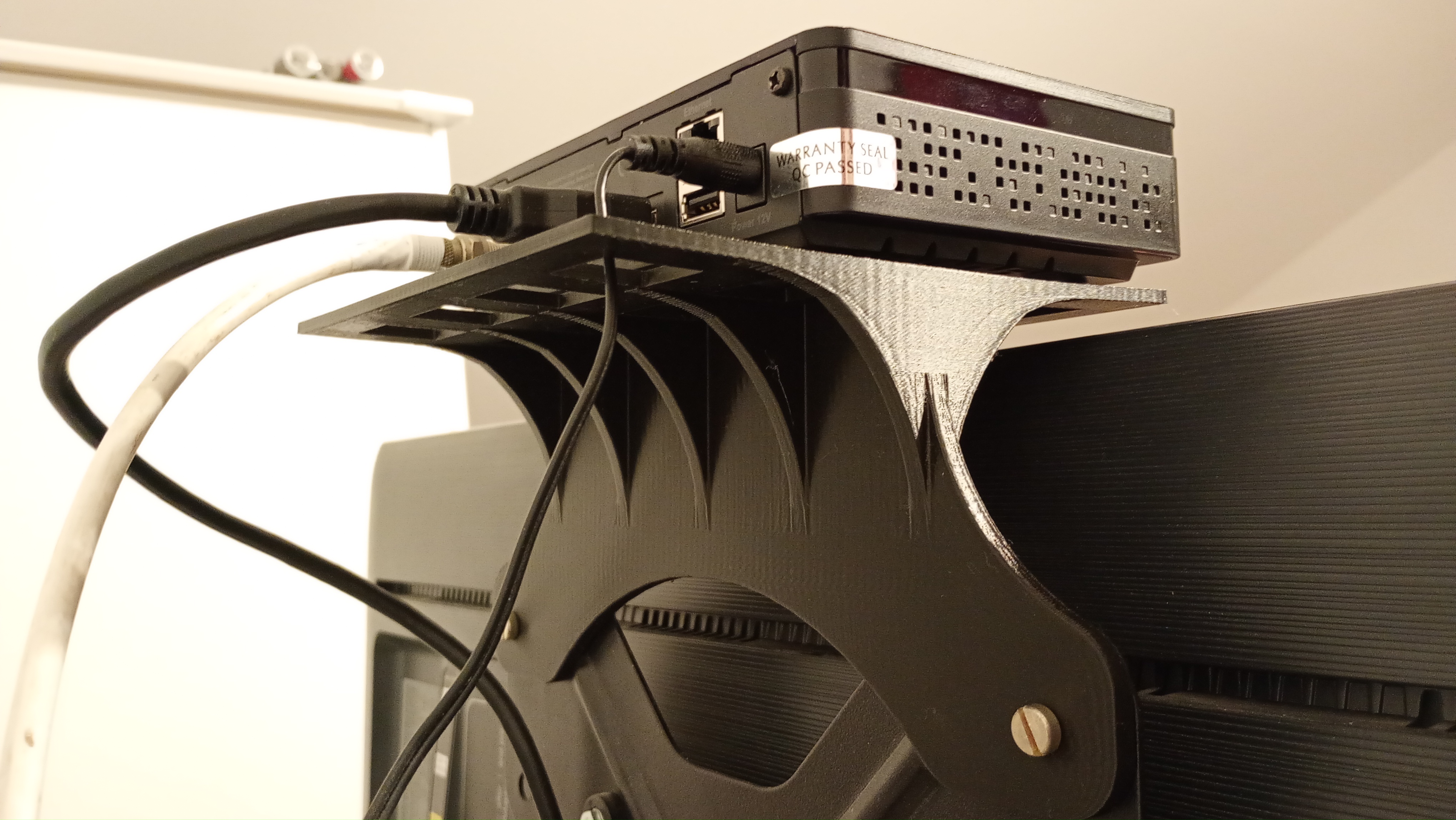 Tv set top box holder vesa 20