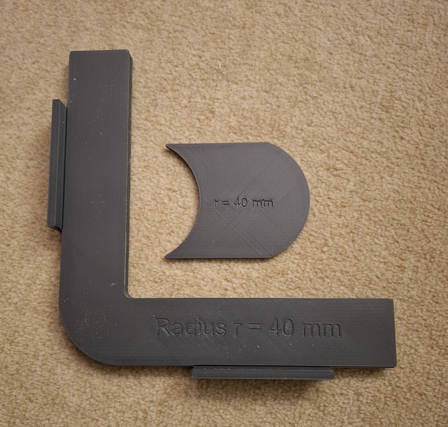 Frässchablone für Einhandfräse r = 40 mm
