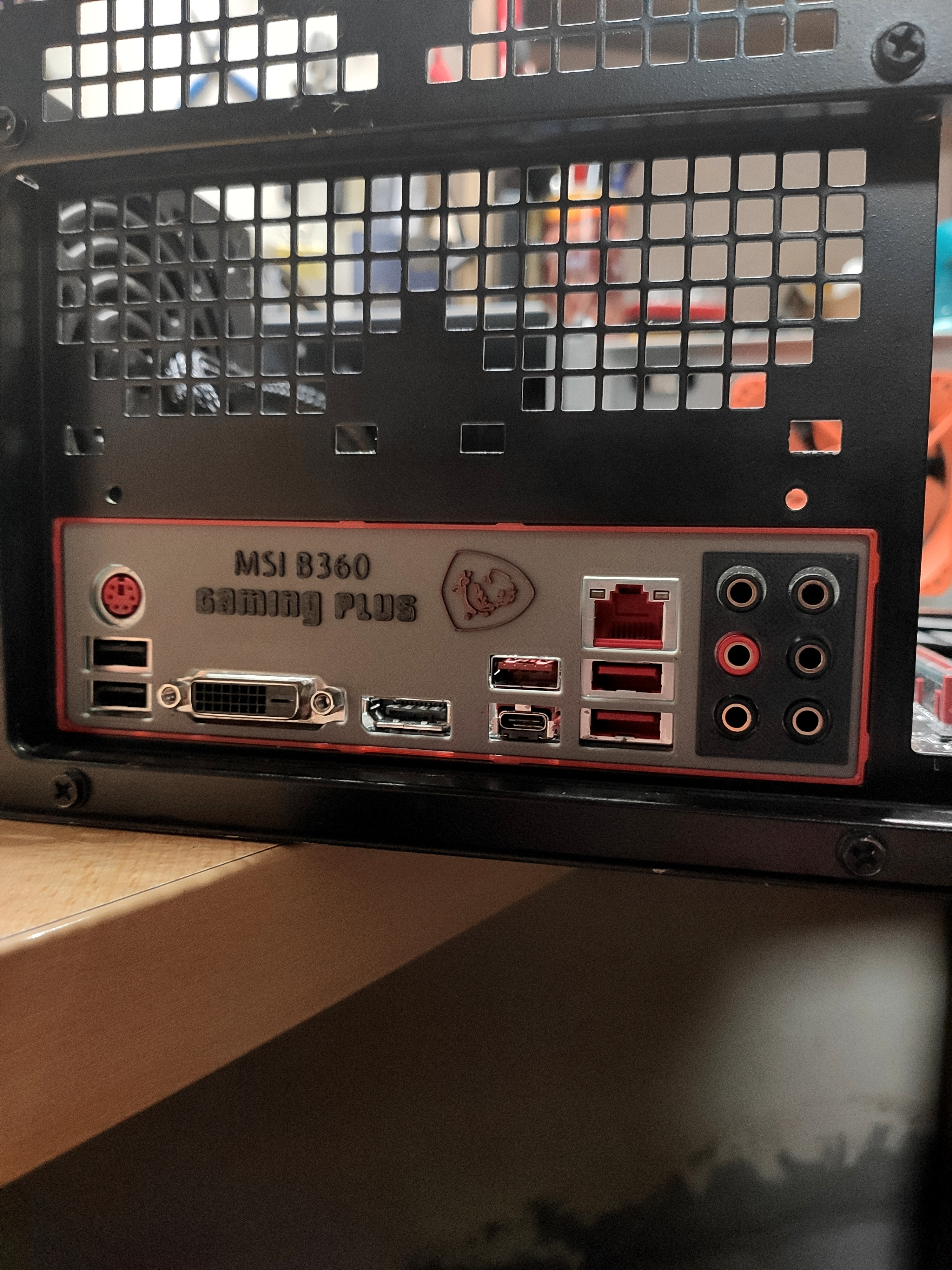 MSI B360 Gaming Plus Custom I/O Shield (Color Swap Support)