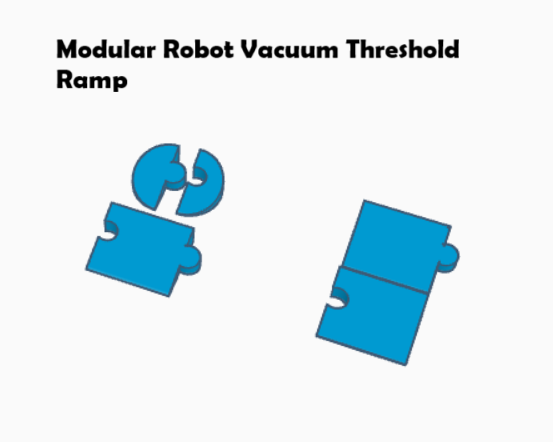 Modular Robot Vacuum Threshold Ramp (Supportless!)