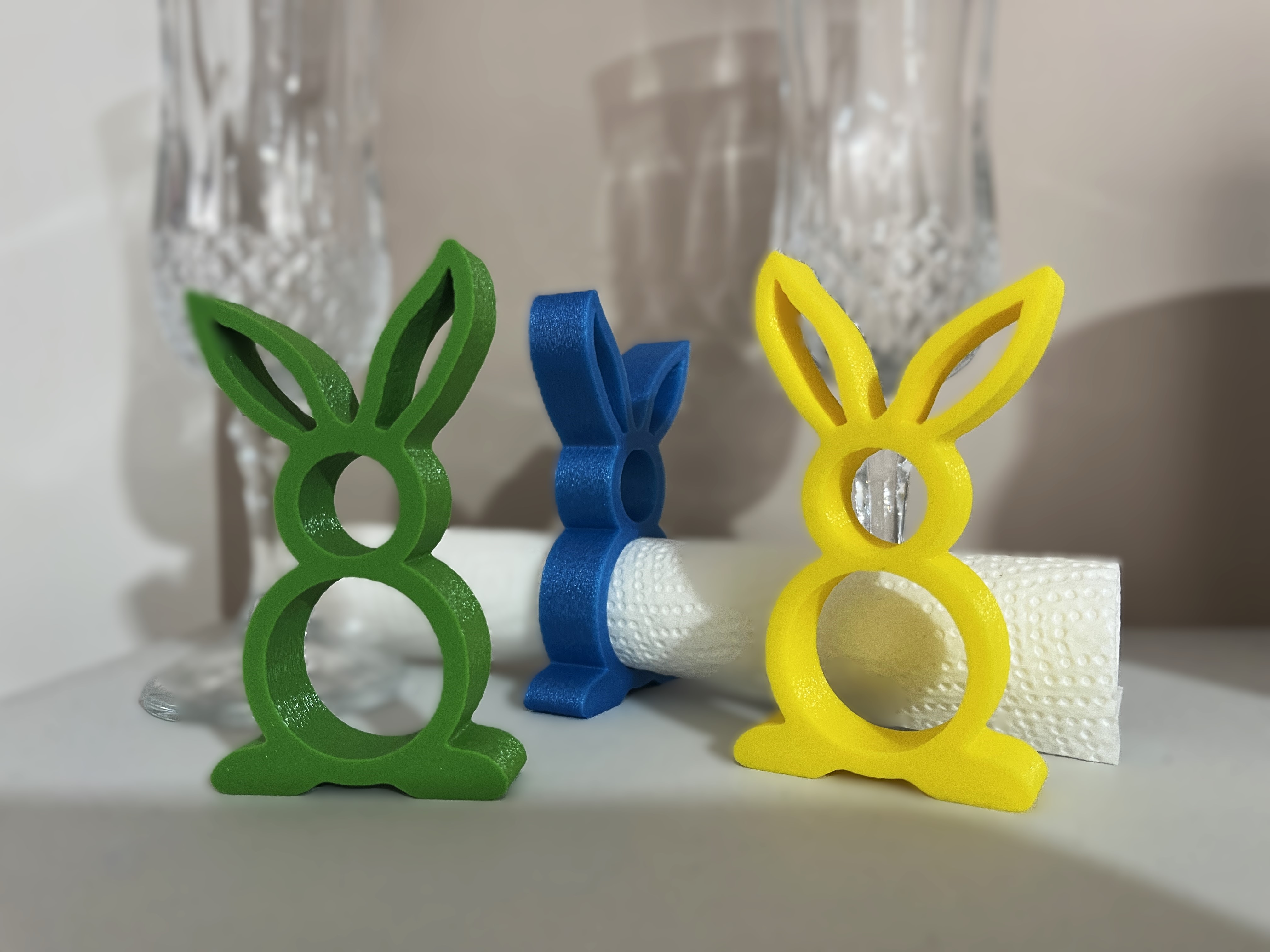 Miniatura 2 do modelo 3D Easter Bunny Napkin Ring Decoration