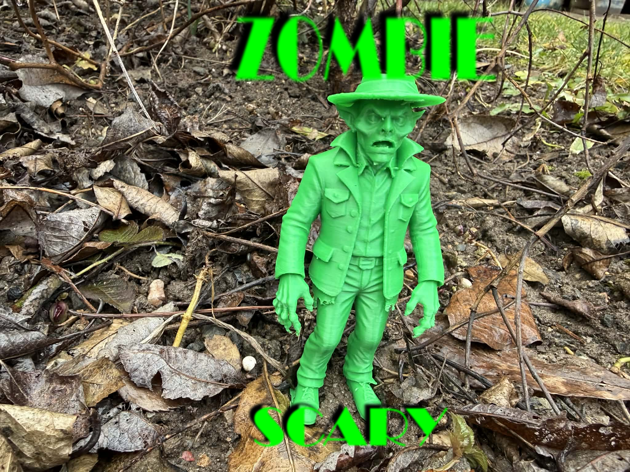 Horrible scary zombie goblin