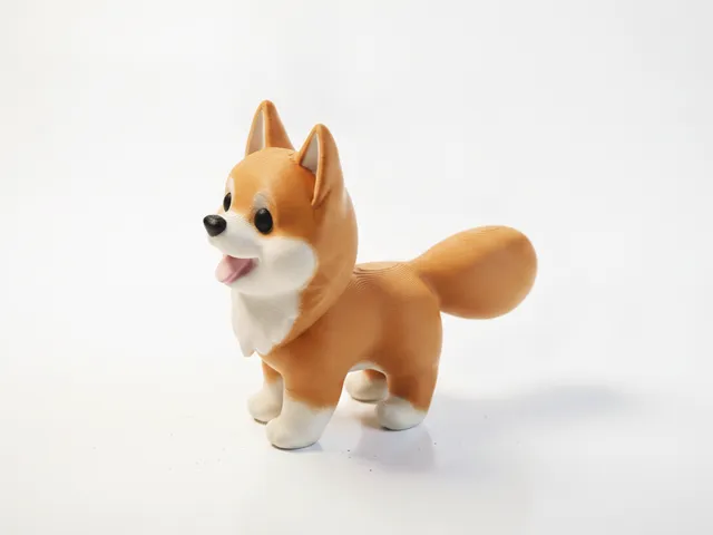 Cute Puppy Dog Figurine Animal 3D Printable