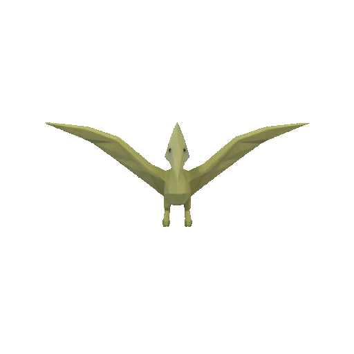 Miniatura 2 do modelo 3D Low poly pterodactyl