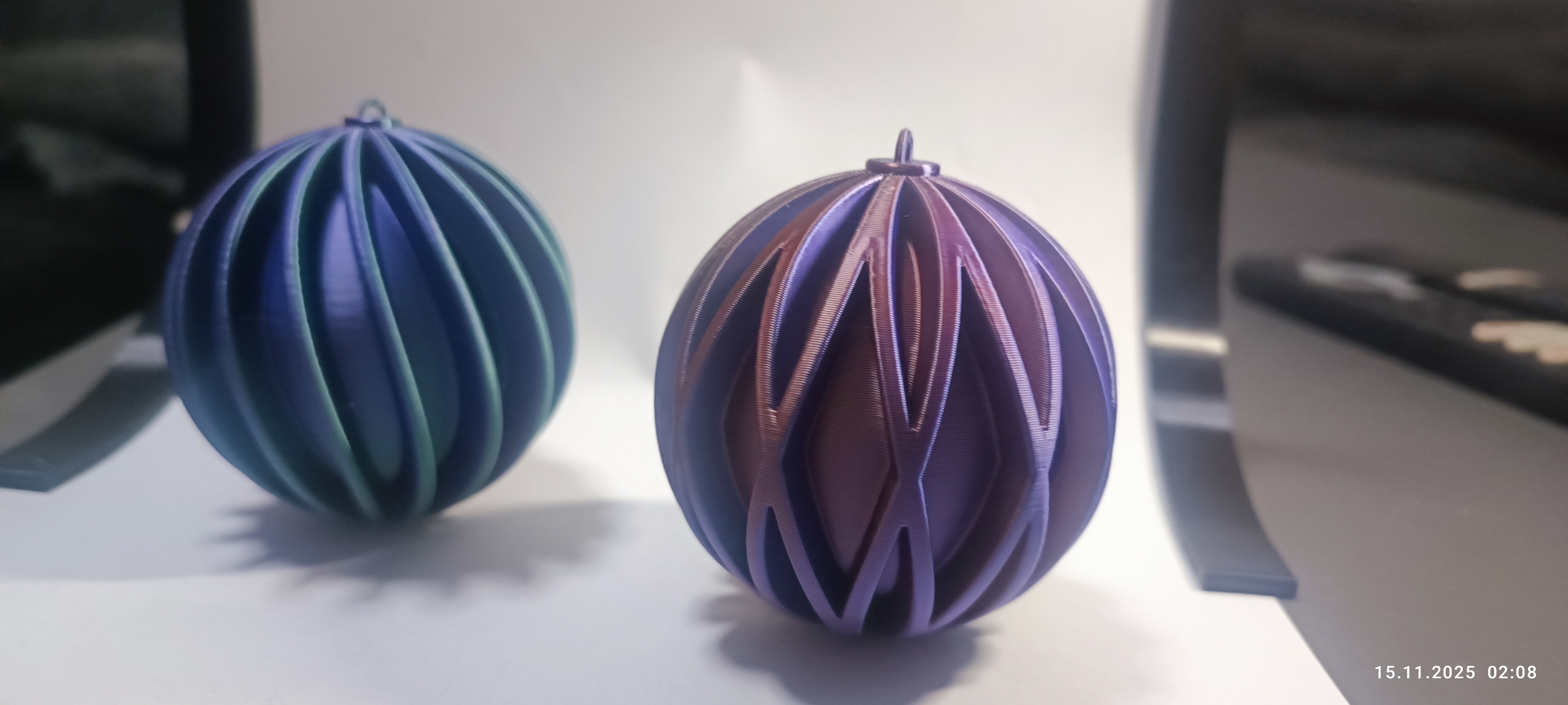 Elegant Geometric Christmas Ornaments