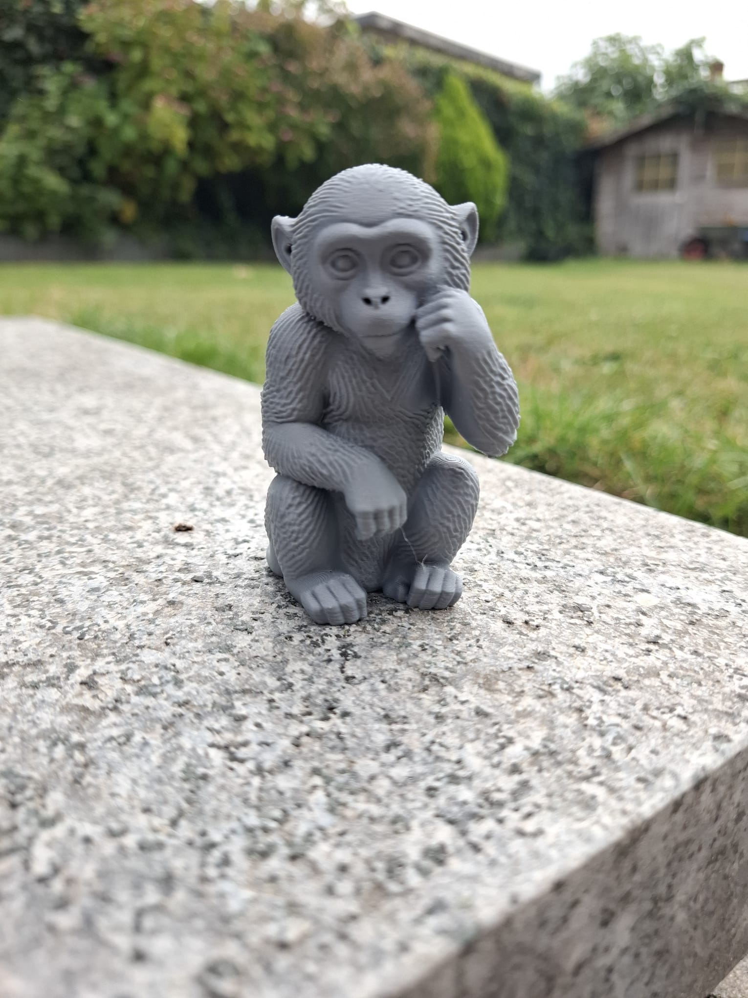 Pondering Monkey – Mini Figurine