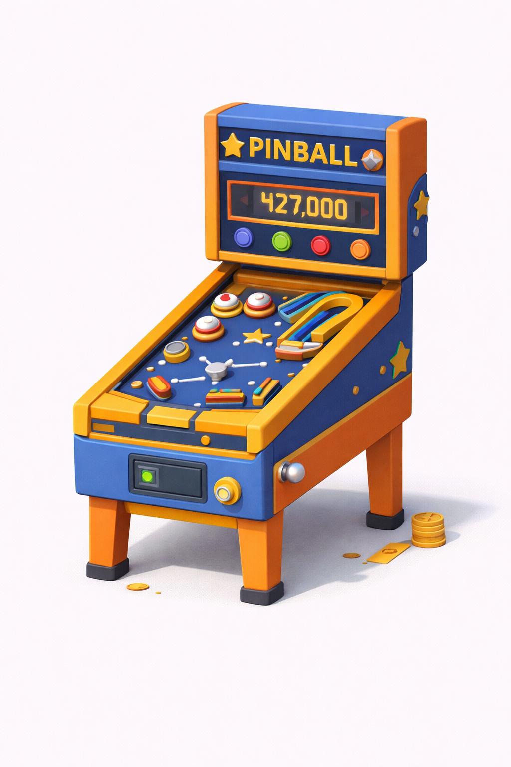 Low Poly Pinball Machine