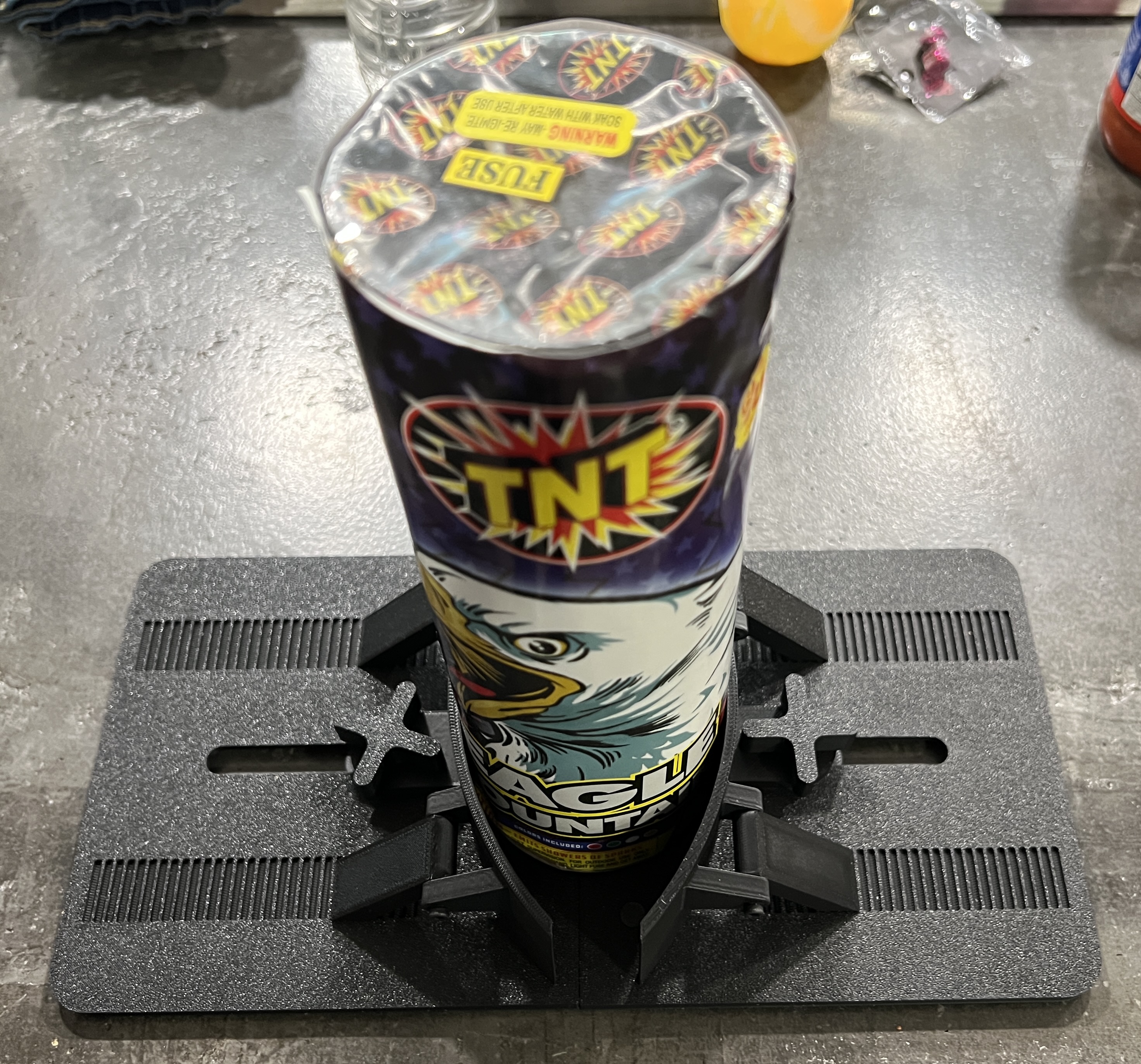 Fast firework stabilizer. Don't let your 4th of July end in the ER!