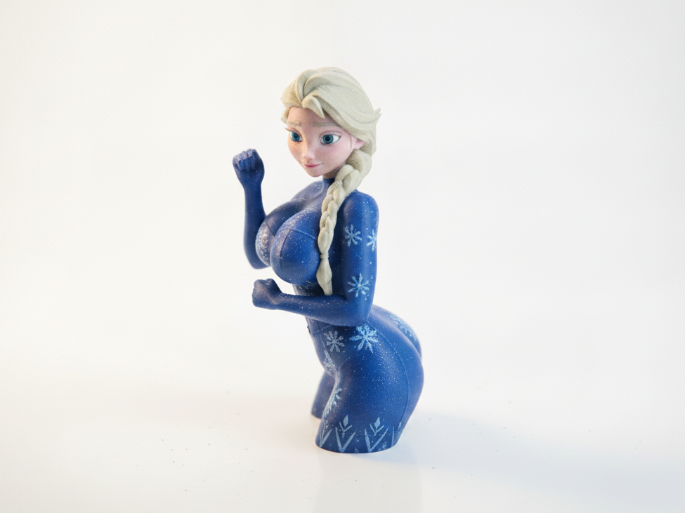Elsa Frozen Bust Disney Princess 3D Printable