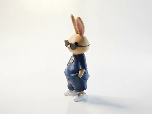 Cool Bunny Figurine Animal Character 3D Printable
