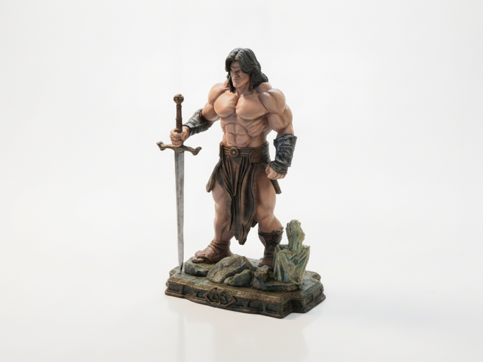 Buff Aragon Fantasy Warrior Figurine 3D Printable