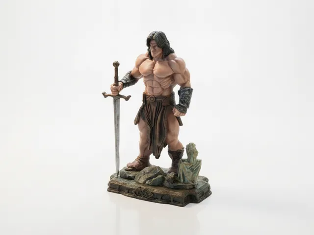 Buff Aragon Fantasy Warrior Figurine 3D Printable