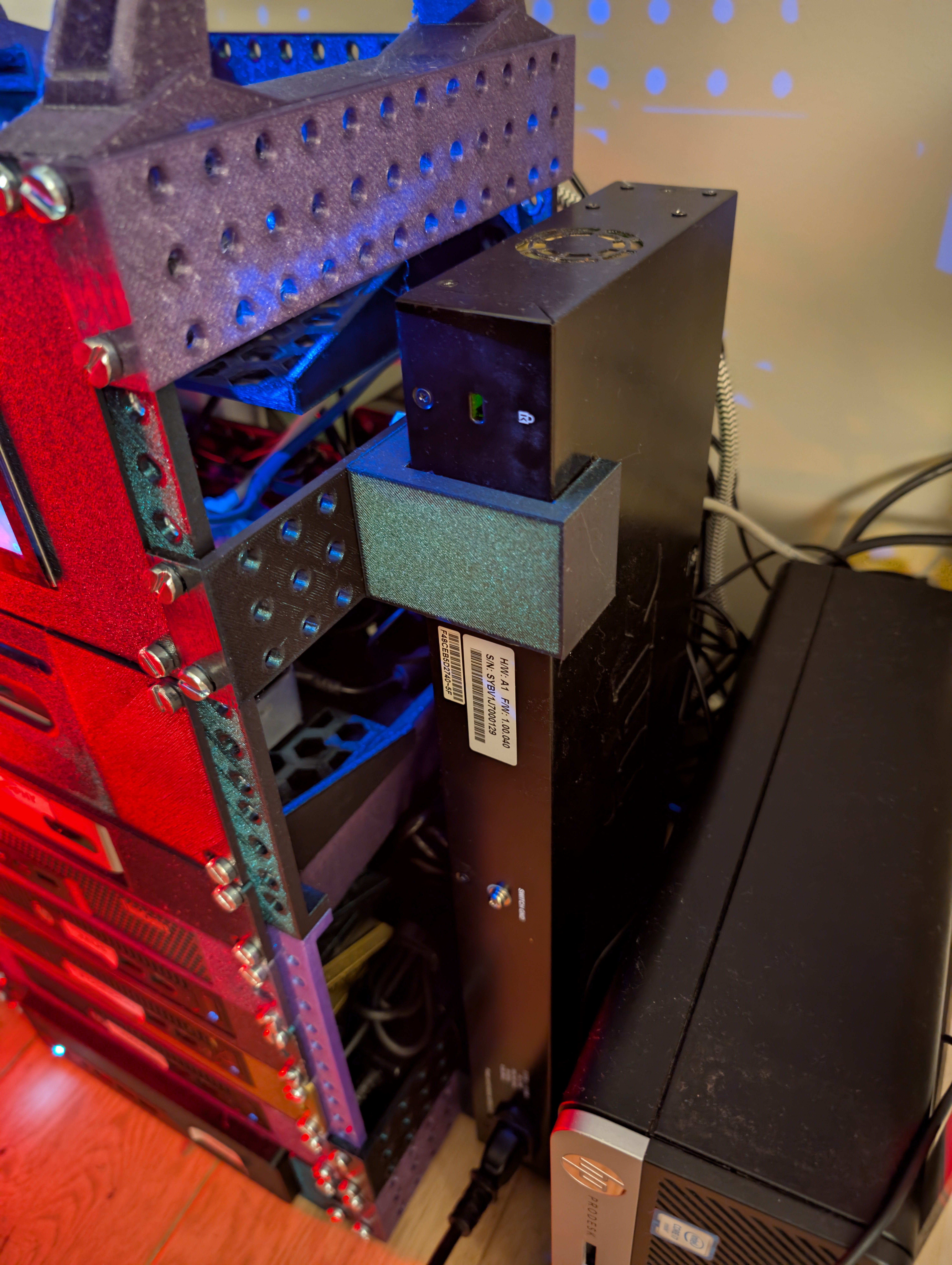 10" rack 19" network switch mount