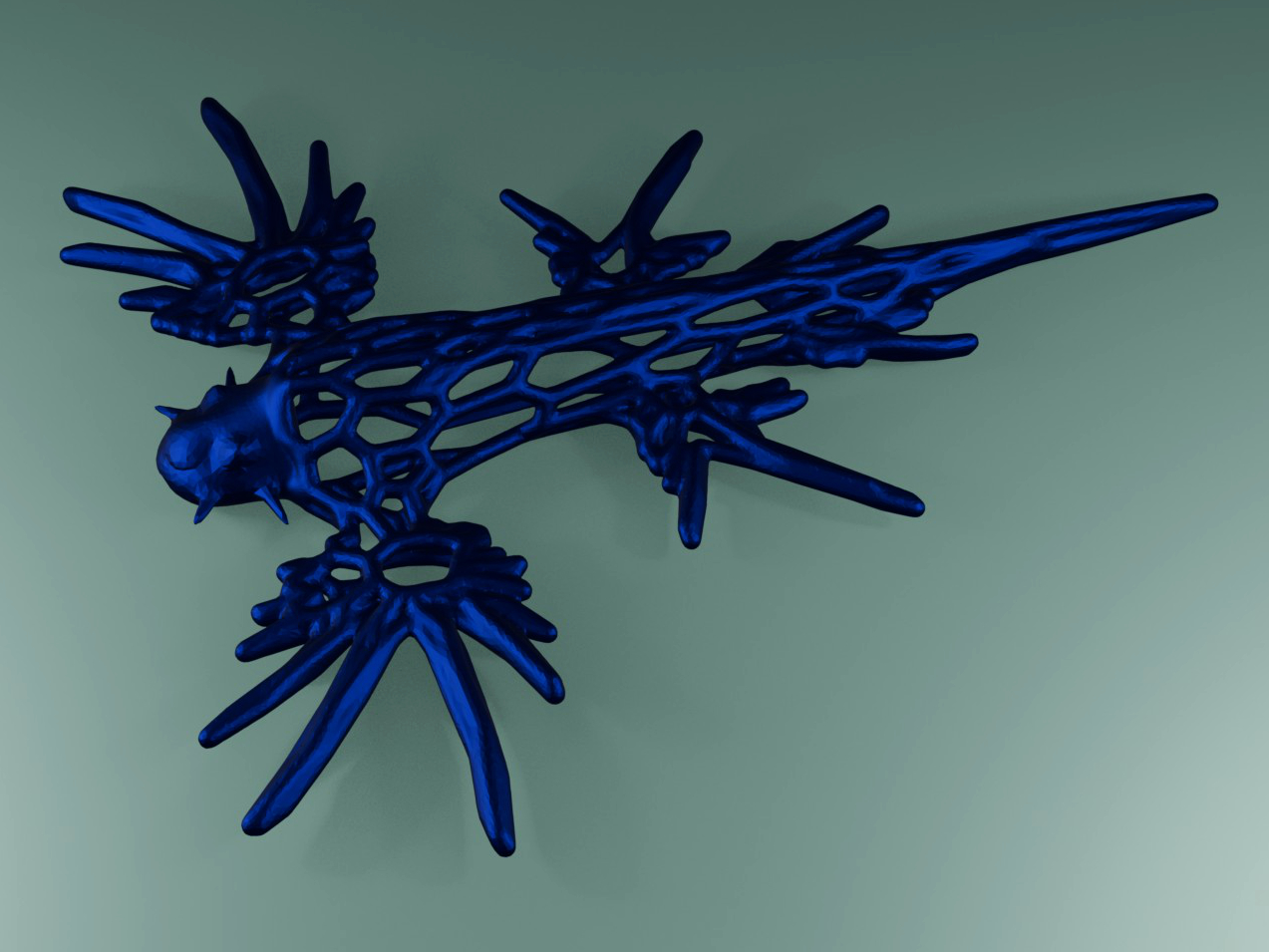 Blue Dragon Slug Voronoi