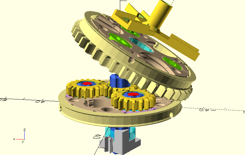 OpenSCAD: Planetengetriebe für fischertechnik (v25)