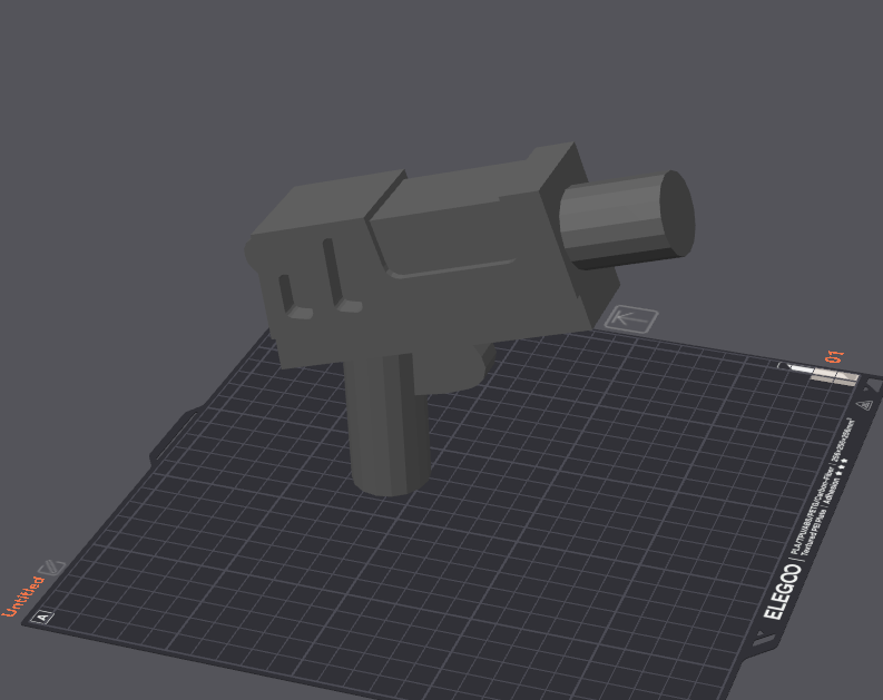 Brick Pistol/Blaster (1000% scale)