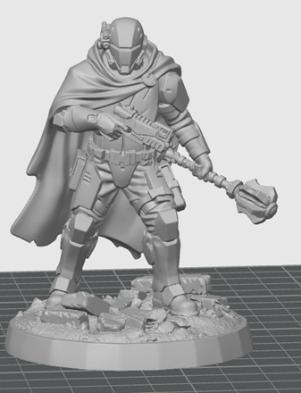 Oath Sword Bastion Knight with Pistol and Maul 1