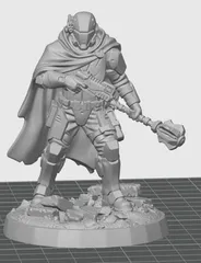 Oath Sword Bastion Knight with Pistol and Maul 1